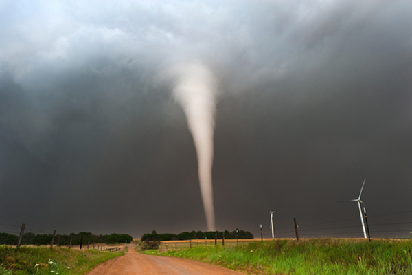 What does a tornado sound like?