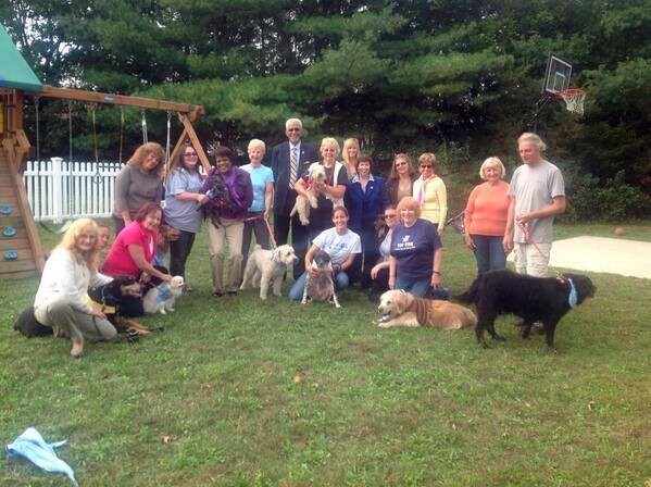Caregiver Canine's staff and volunteers gather at a local fundraiser. (Photo courtesy Lynette Whiteman)