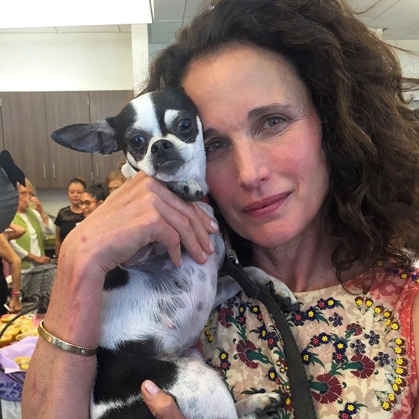 Ava Gardner with her mom Andie MacDowell (Photo by Wendy Newell)