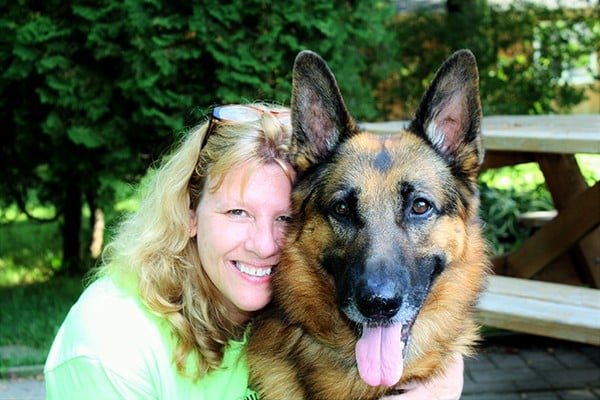 NMPGA Co-Founder Kelly Crawford and her pup, Jaeger.