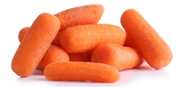 Baby carrots by Shutterstock.