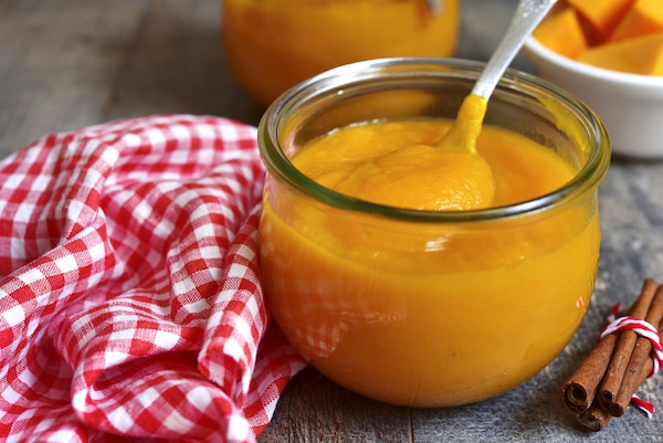 Pumpkin puree by Shutterstock.