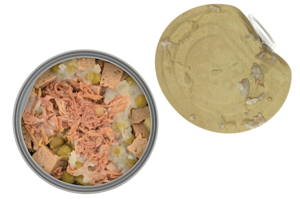 Canned dog food by Shutterstock.
