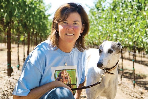 Brenda Lynch and her beloved dog, Patches. 