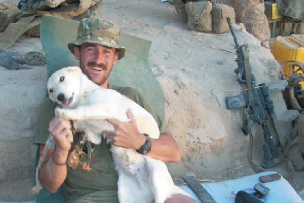 Craig and Fred in Afghanistan. 