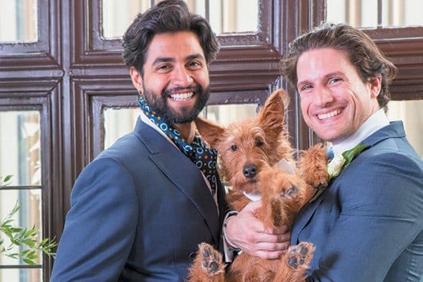 Be sure to plan accordingly when incorporating your dog in your wedding. Photography ©SolStock | Getty Images.