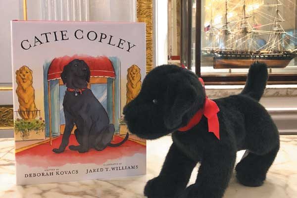  Get a packed black Lab toy, much like Carly —-- the Fairmont Copley Plaza’’ s canine — ambassador-- plus a book about her predecessor in the Canine Adventure Package.