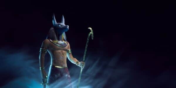 anubis head, egytian god of death