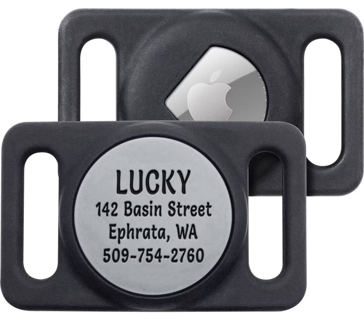 GoTags Engraved AirTag Dog Collar Holder
