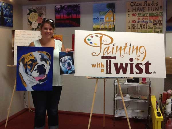 painting with your dog