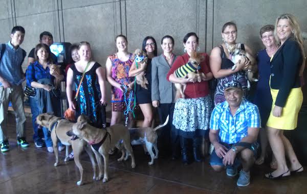 A group of dog lovers and supporters of the proposed bill showed up for the 2014 hearing.