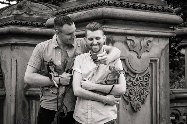 Mervin has a new little brother, Jack, and his dads, Michael (left) and Joey, announced their engagement on Mervin's social media.  