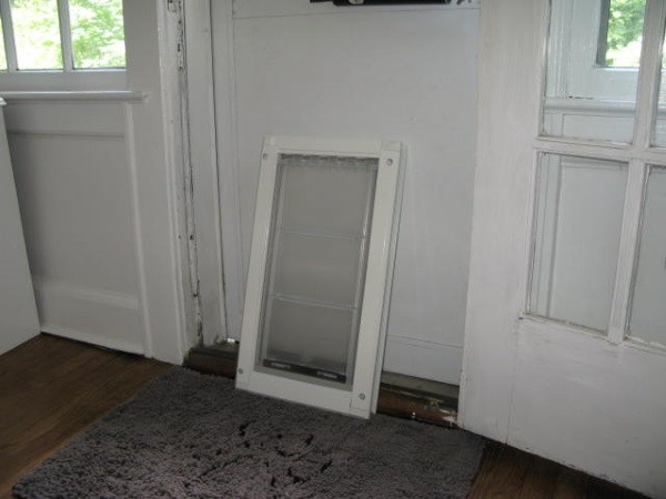 When the dog door arrived, I was immediately impressed with how sturdy the frame and flaps were. (Photo by Whitney C. Harris)