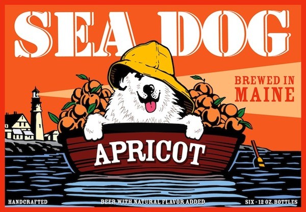 A Great Pyrenees adorns the Sea Dog Beer label.