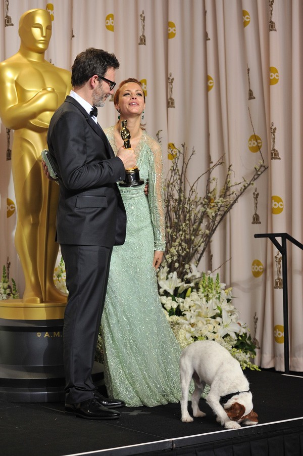Uggie never got his own Oscar, but he did get to go onstage. Jaguar PS / Shutterstock.com