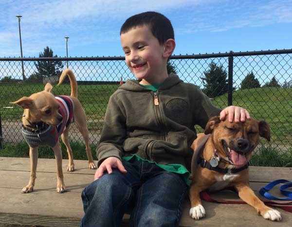 Justin gets dog body language, but other kids at the park might not. (Photo by Kezia Willingham)