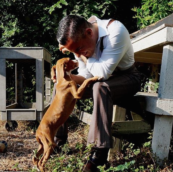Arthur Yoria met the dog he would soon name Rita Hayworth during a video shoot for "Ruff Life."