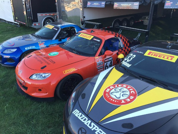 Poland's car looks a little different from the others. (Photo courtesy Adam Poland Racing on Facebook)