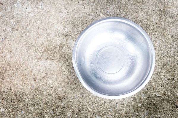 Stainless steel bowl by Shutterstock.