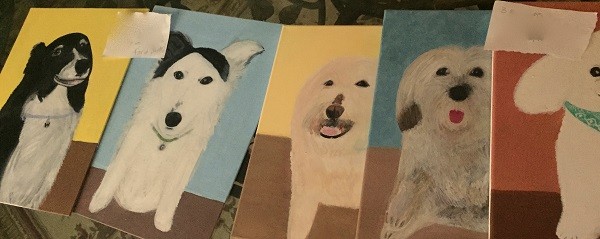 Examples of Annie's custom portrait work. Photo provided by Annie Blumenfeld