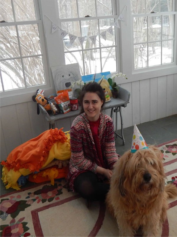 Despite having to endure heartbreaking and painful treatment for heartworm disease, Teddy is now a happy and playful dog. Photo provided by Annie Blumenfeld