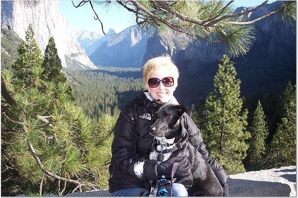 Riggins and me hanging out at Yosemite. (Photo by Christy Newell)