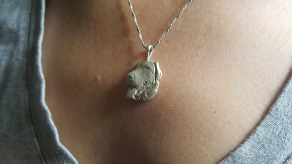 My new BabyFaces charm adds a little bit of GhostBuster to any look. He's always by my heart. (All photos by Heather Marcoux)