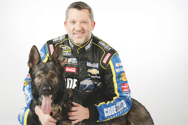 Tony Stewart and Max. (Photo courtesy 2016 Stewart-Haas Racing/ Harold Hinson Photography)
