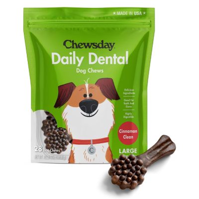 Chewsday Cinnamon Clean Daily Dental Dog Dental Treats