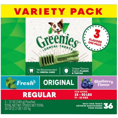 Greenies Variety Pack Regular Dental Dog Treats