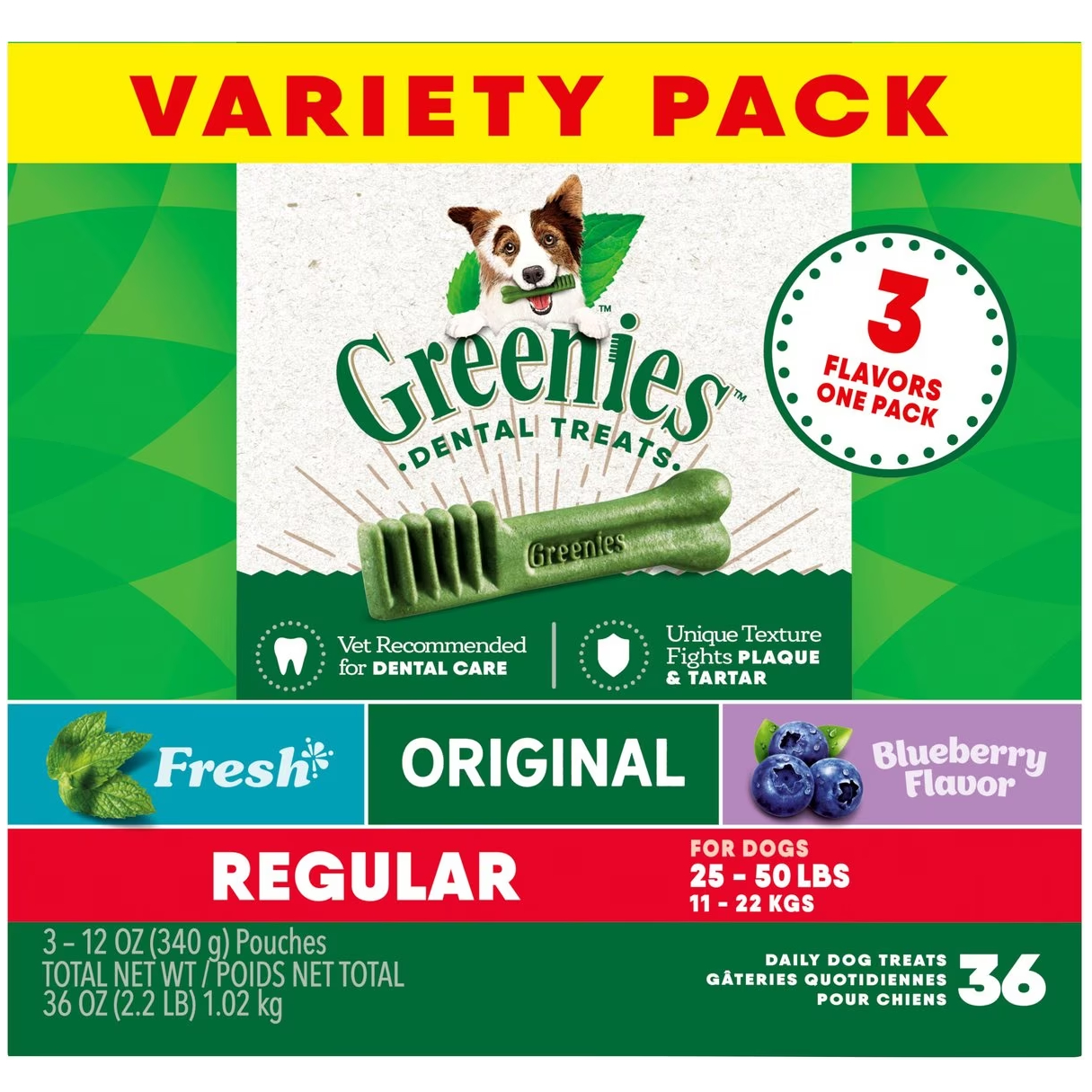 Greenies Regular Dental Dog Treats