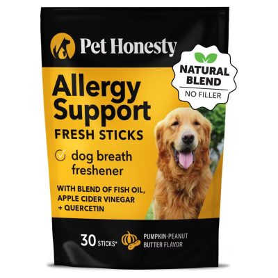 PetHonesty Allergy Support Fresh Sticks Pumpkin Peanut Butter Flavor D