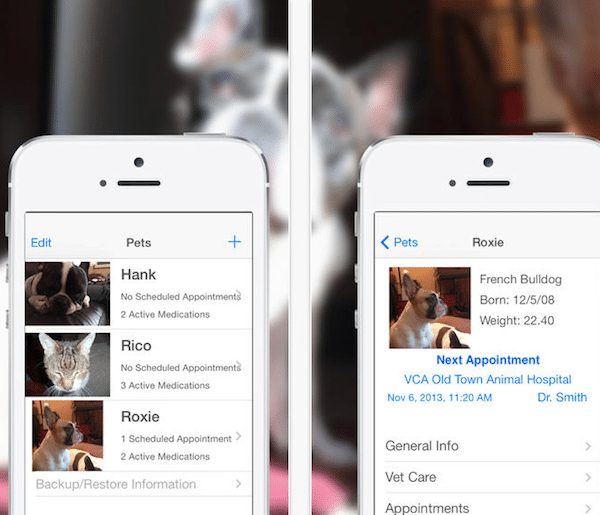 Pet Phone for iOS. (Photo courtesy bedaronco)