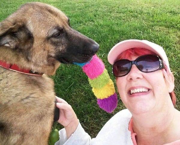 Lola doesn't like to leave my side, so it's easy to get a good selfie with her. (Photo by Kat Merrill)
