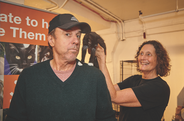 Comedian Kevin Nealon and Victoria’s Secret Model Lindsay Ellingson (at top) promote pets at Best Friends Animal Society’s adoption event. (Photo by Boprey Photography)