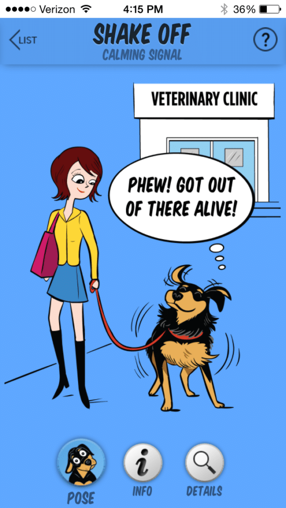 Image from the Dog Decoder Smartphone App/illustration by Lili Chin of Doggie Drawings
