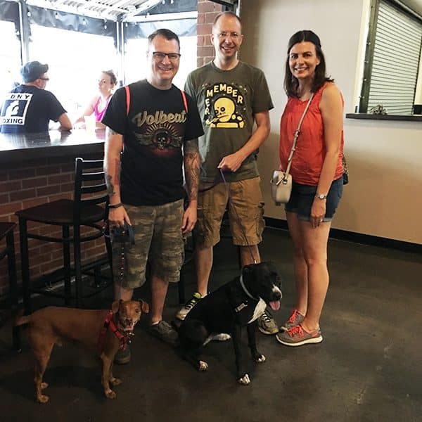 My cousin Grant, his wife Jenn and their sweet rescue dog Lottie joined my husband Scott, Tampa Bay and me.