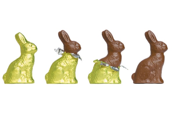 Chocolate Easter bunnies.