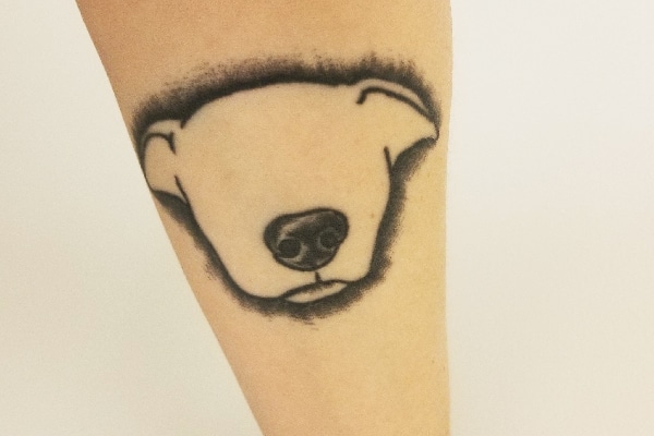 Cari K's dog tattoo.