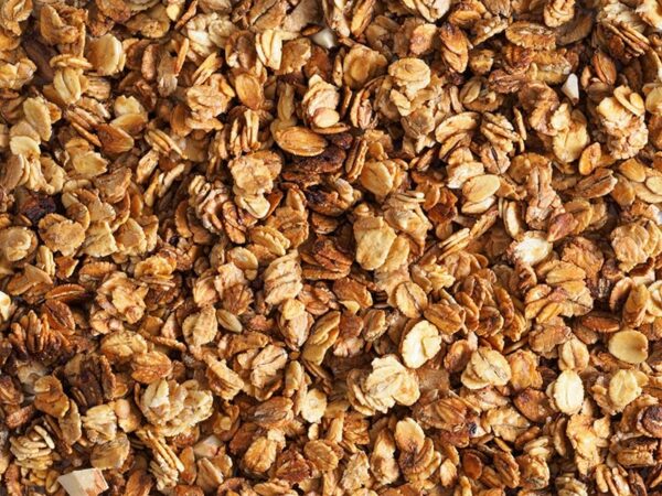 Organic homemade Granola Cereal with oats and almond