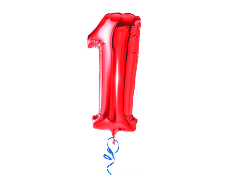 One balloon