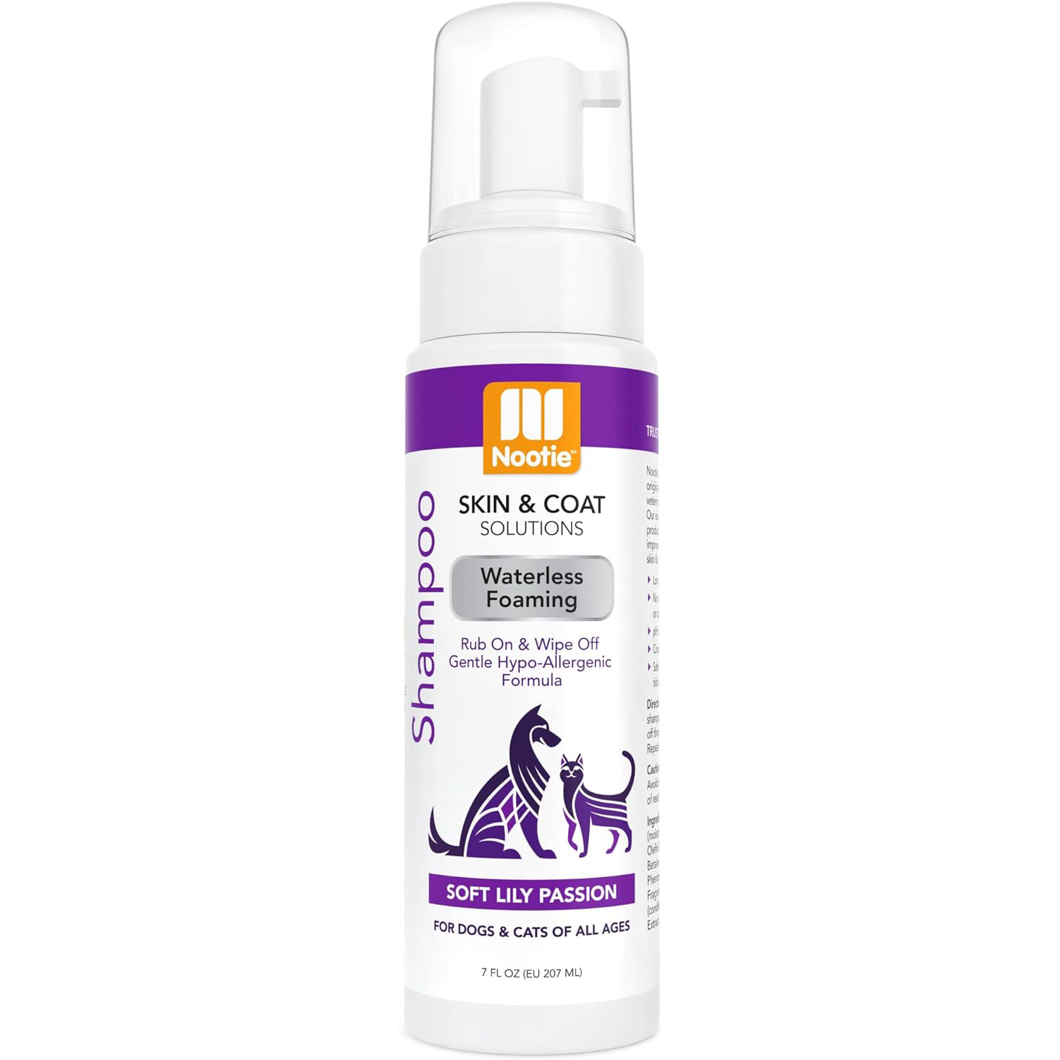 Nootie Foaming Waterless Shampoo for Dogs and Cats 