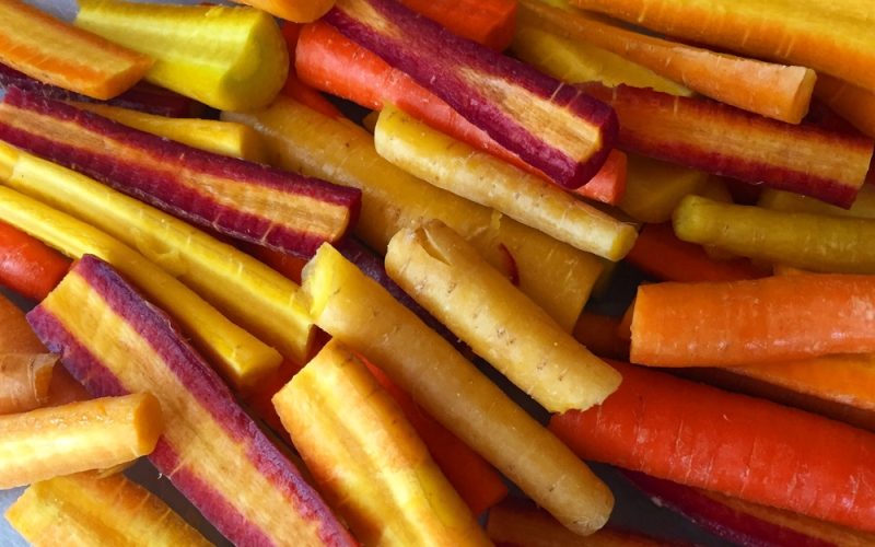 Homegrown carrots
