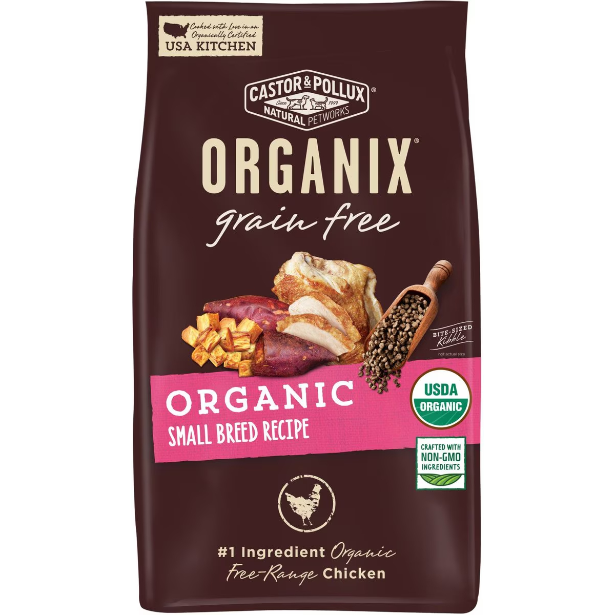 Castor & Pollux ORGANIX Organic Small Breed Recipe Grain-Free Dry Dog Food New