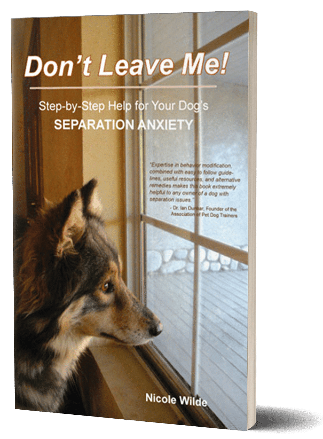 separation anxiety training book cover
