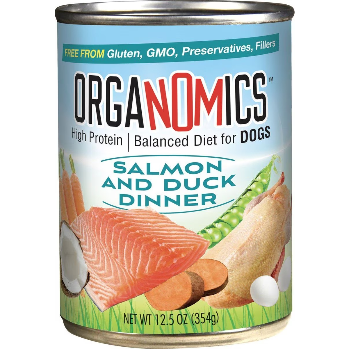 OrgaNOMics Salmon & Duck Dinner Grain-Free Pate Wet Dog Food New