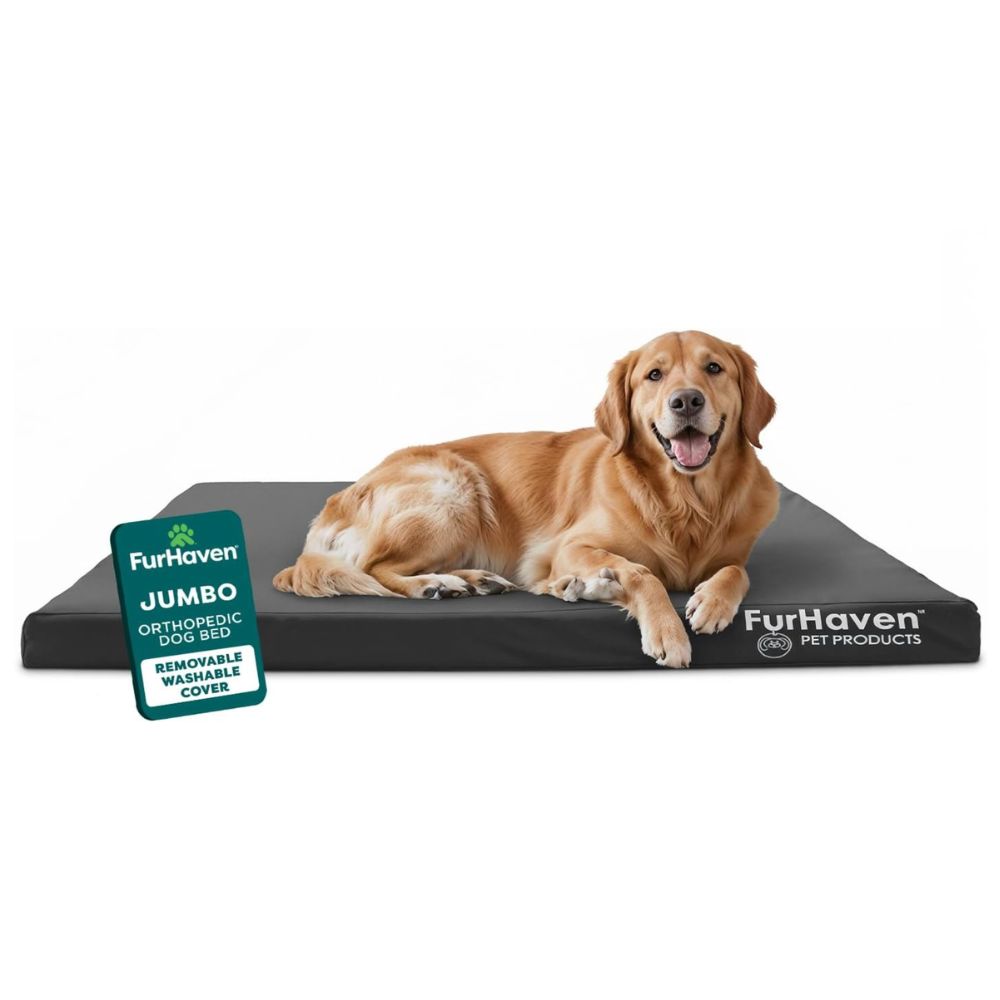 Furhaven Deluxe Oxford Orthopedic Dog Bed