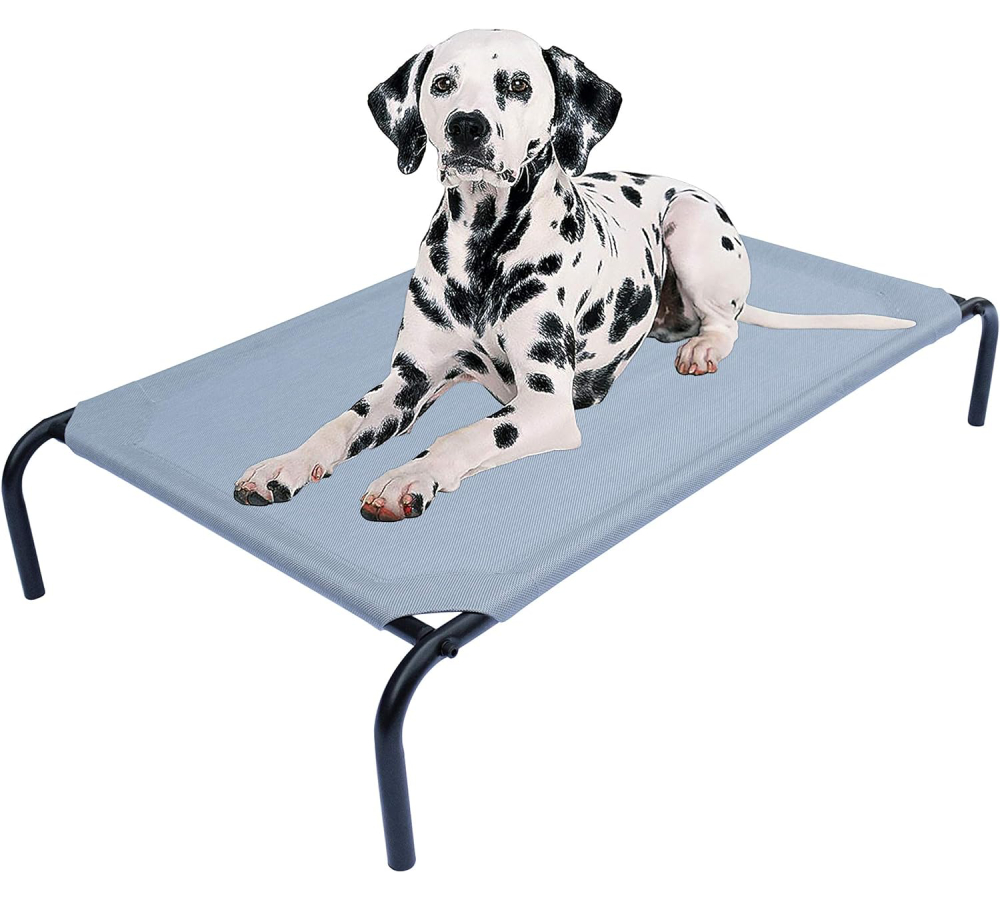 PHYEX Heavy Duty Steel-Framed Portable Elevated Pet Bed 