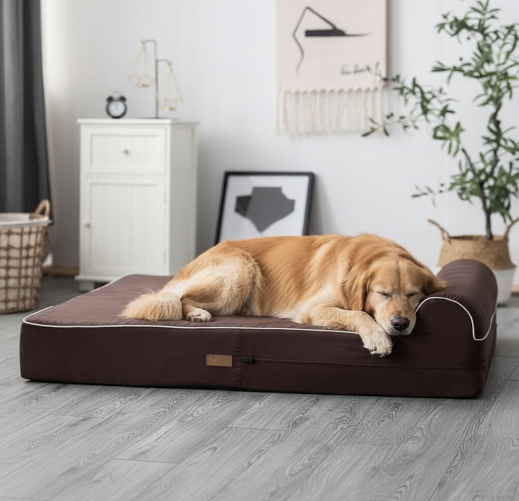 KOPEKS Orthopedic Memory Foam Dog Bed 7" Inch Thick Extra Large Dog Bed