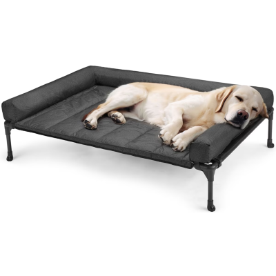Veehoo Elevated Dog Bed with Bolster Mat